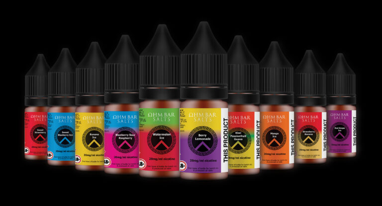 ohm bar salts e-liquid single flavours collection from the Vape Odyssey family